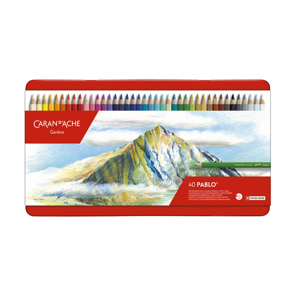 Lápis de Cor Caran d'Ache Pablo 40 Cores